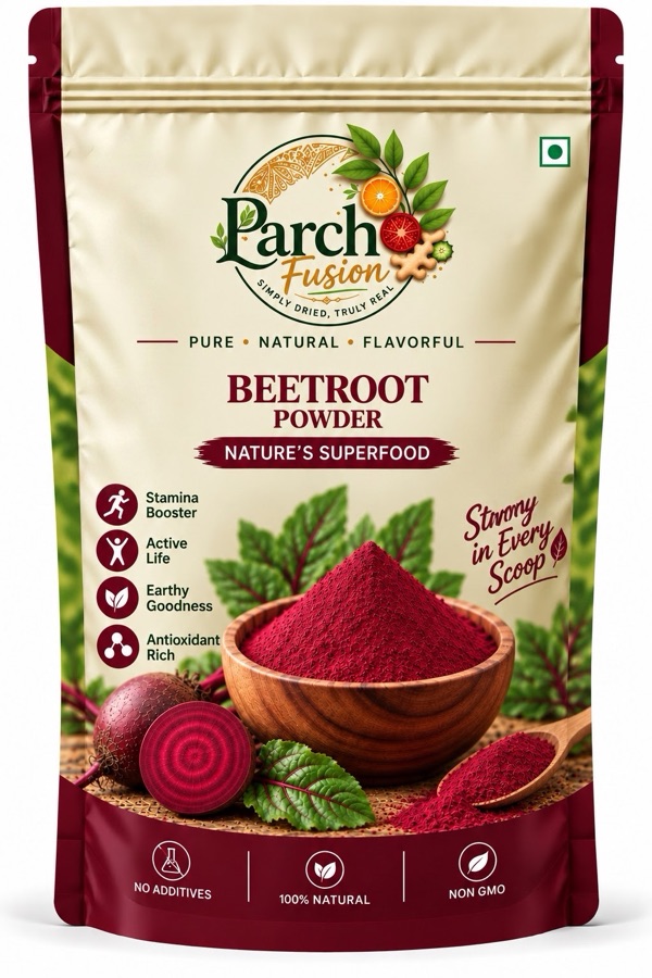 Parch Fusion Beetroot Powder packaging